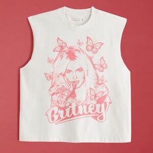 NEW A&F Britney Spears Cotton Cut Off Tank